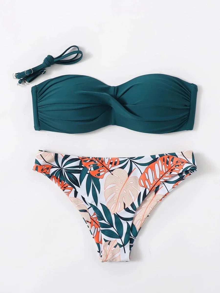 Bandeau Tropical Bikini